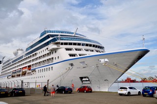 cruise ship at Port of Leith Edinburgh